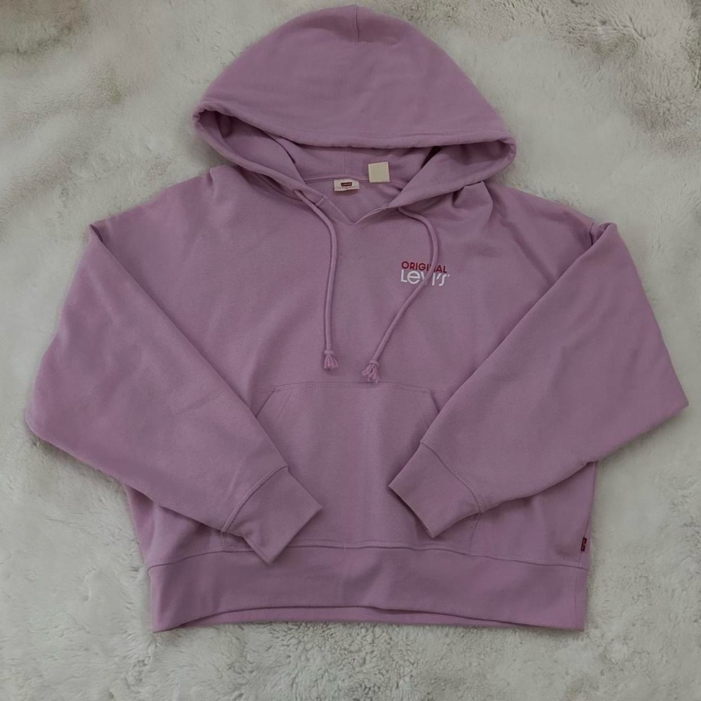 Levi's Pink Women's Long Sleeve Pullover Hoodie